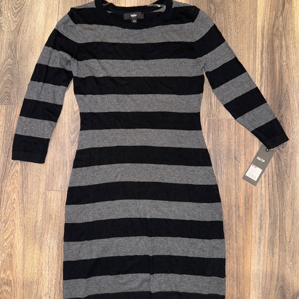 Mossimo Long Sleeve Dress stripped